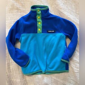 Lands' End Kids Blue and Teal Fleece Hoodie